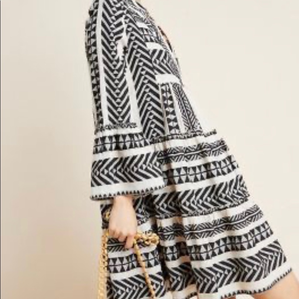 Devotion Petra Embroidered Dress M Anthropologie - Picture 4 of 6